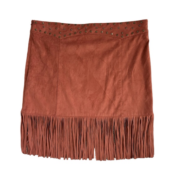 Idyllwind Dresses & Skirts - Final price!  Lowest on Poshmark.  Idyllwind faux suede fringe skirt buy it now!